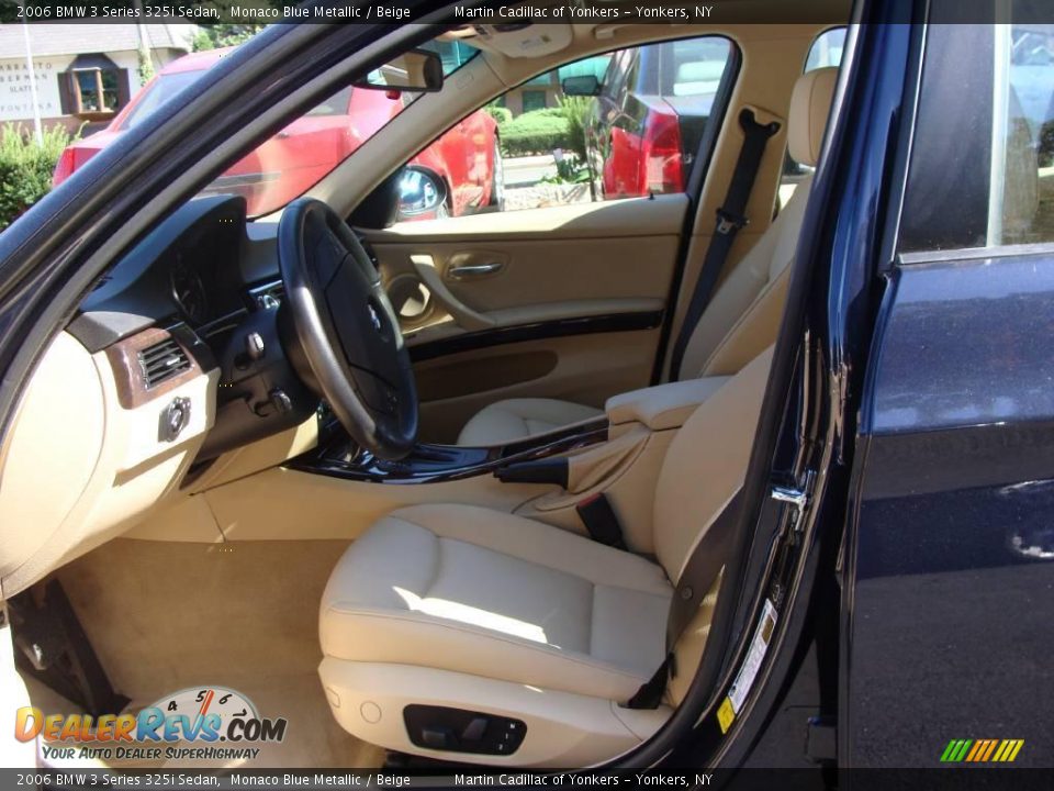 2006 BMW 3 Series 325i Sedan Monaco Blue Metallic / Beige Photo #12