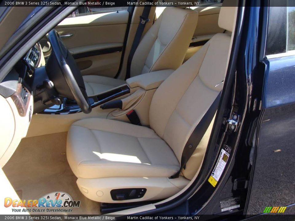 2006 BMW 3 Series 325i Sedan Monaco Blue Metallic / Beige Photo #17