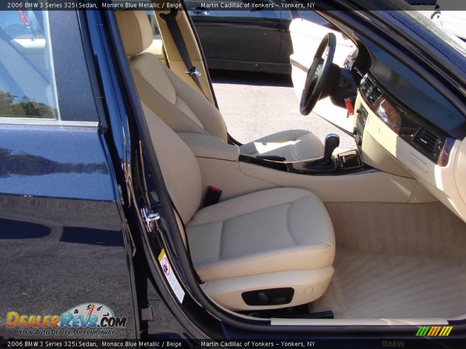 2006 BMW 3 Series 325i Sedan Monaco Blue Metallic / Beige Photo #18