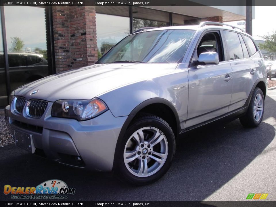 2006 BMW X3 3.0i Silver Grey Metallic / Black Photo #1