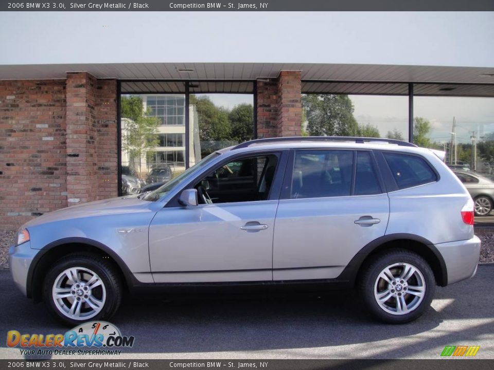 2006 BMW X3 3.0i Silver Grey Metallic / Black Photo #3