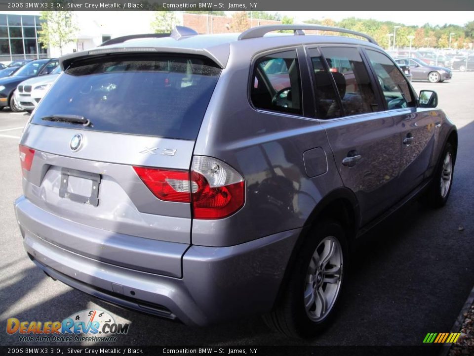 2006 BMW X3 3.0i Silver Grey Metallic / Black Photo #6