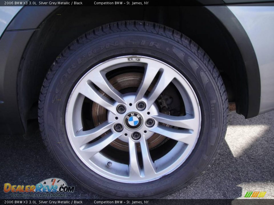 2006 BMW X3 3.0i Silver Grey Metallic / Black Photo #7
