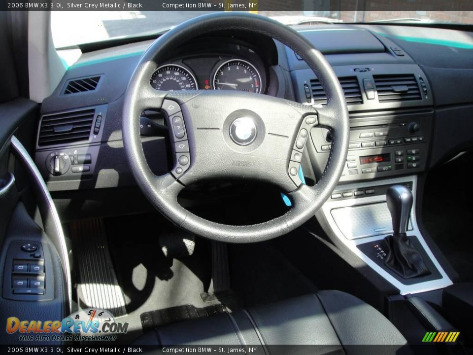 2006 BMW X3 3.0i Silver Grey Metallic / Black Photo #11