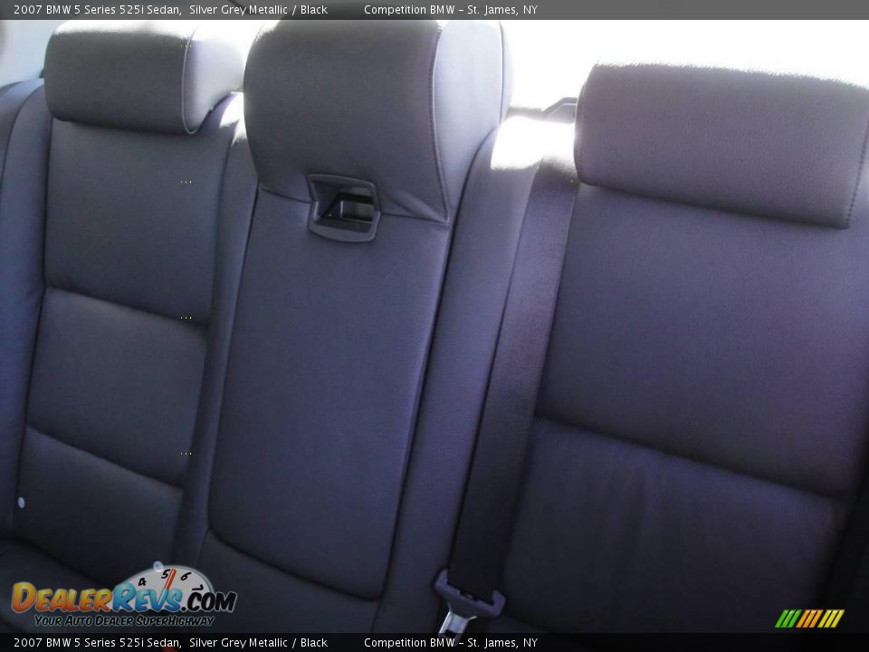 2007 BMW 5 Series 525i Sedan Silver Grey Metallic / Black Photo #12