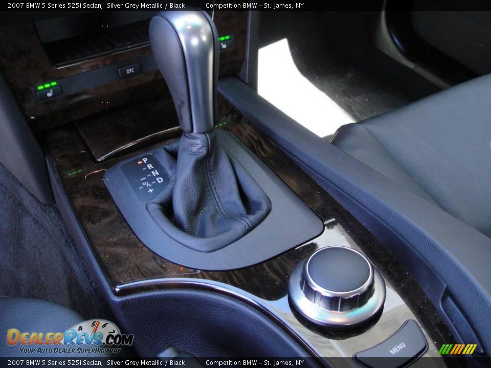 2007 BMW 5 Series 525i Sedan Silver Grey Metallic / Black Photo #14