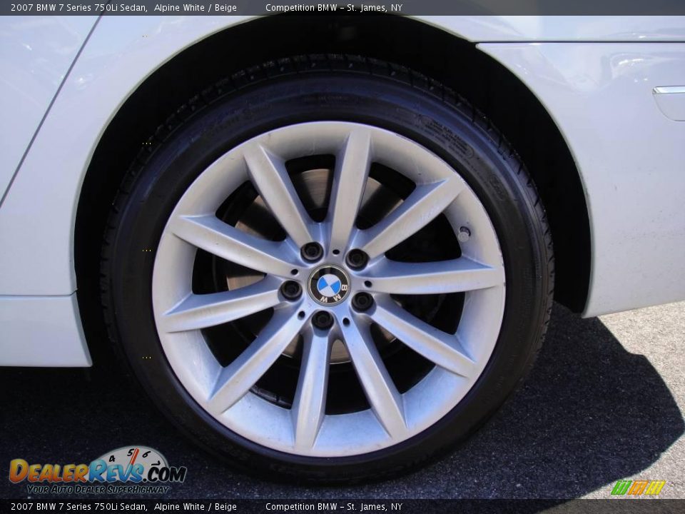 2007 BMW 7 Series 750Li Sedan Alpine White / Beige Photo #7