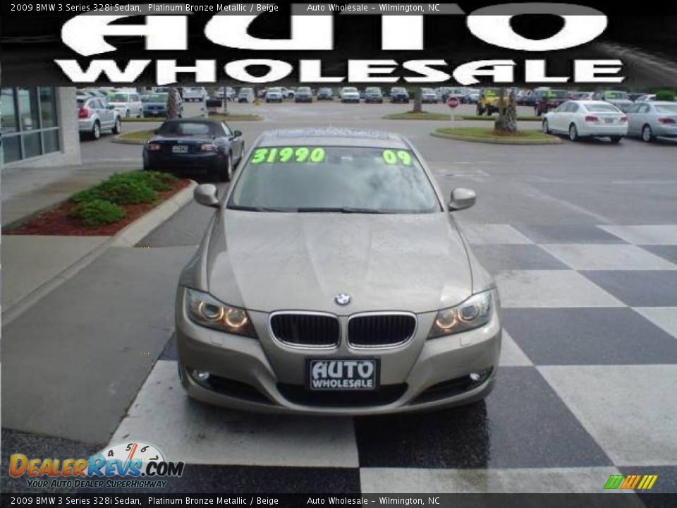 2009 BMW 3 Series 328i Sedan Platinum Bronze Metallic / Beige Photo #2