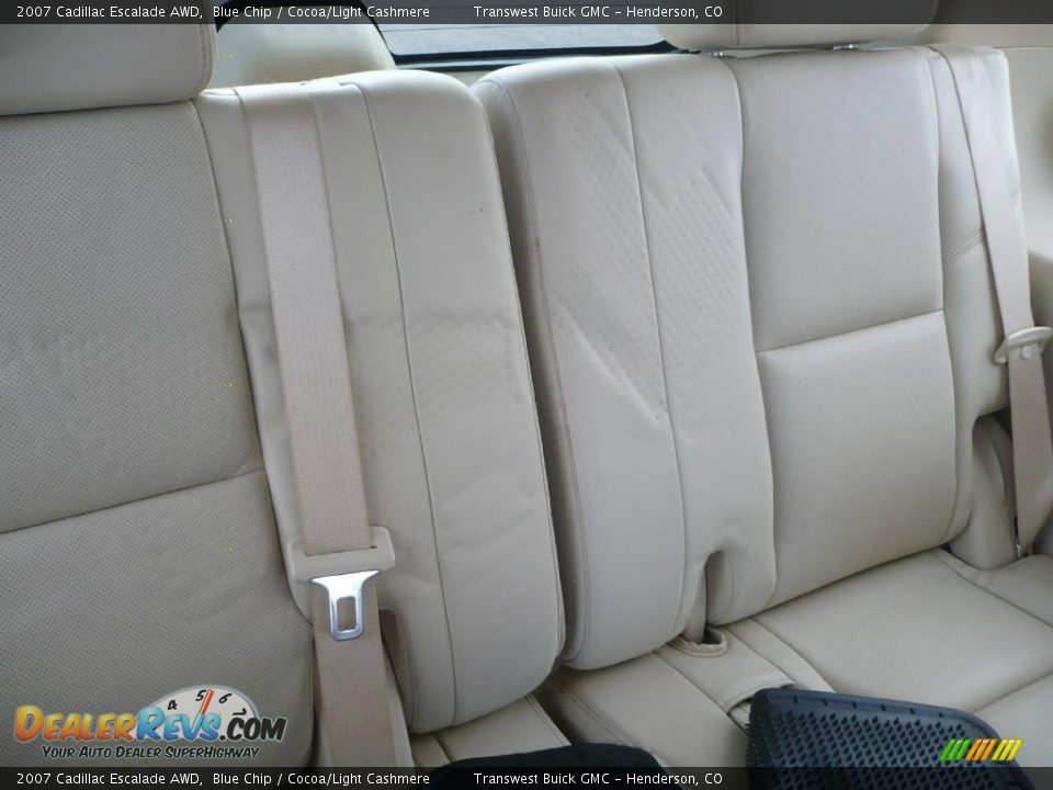 2007 Cadillac Escalade AWD Blue Chip / Cocoa/Light Cashmere Photo #13