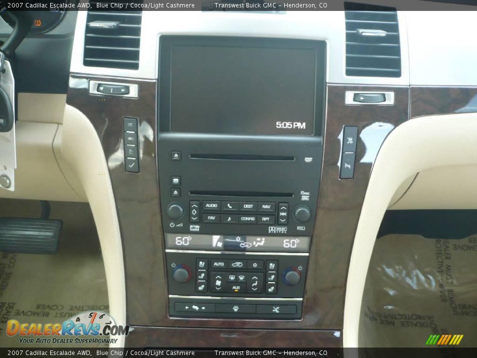 2007 Cadillac Escalade AWD Blue Chip / Cocoa/Light Cashmere Photo #16