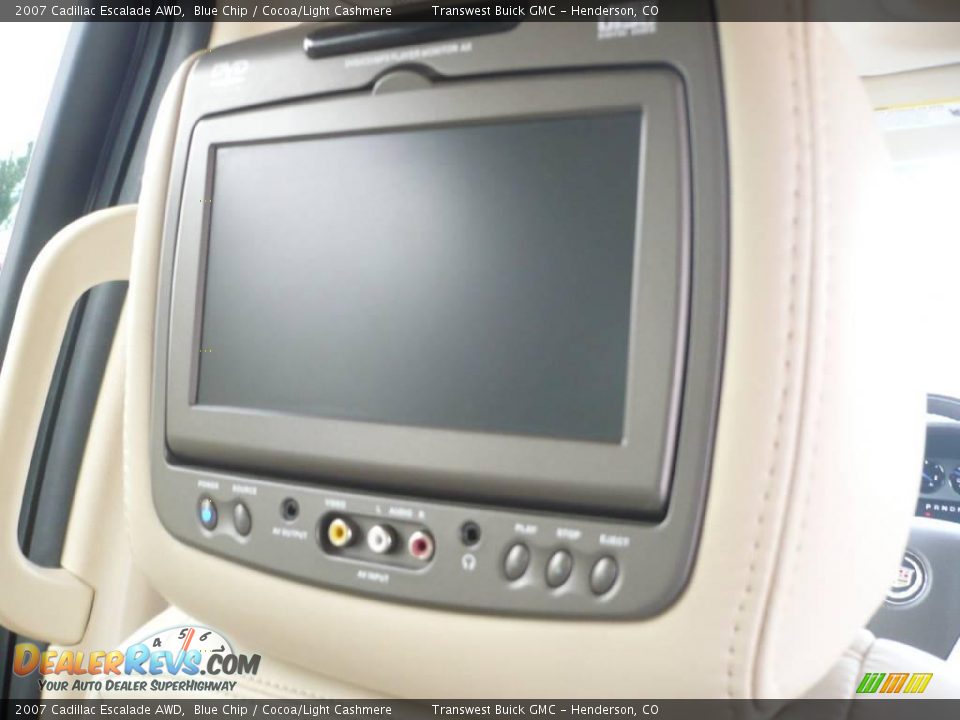 2007 Cadillac Escalade AWD Blue Chip / Cocoa/Light Cashmere Photo #18