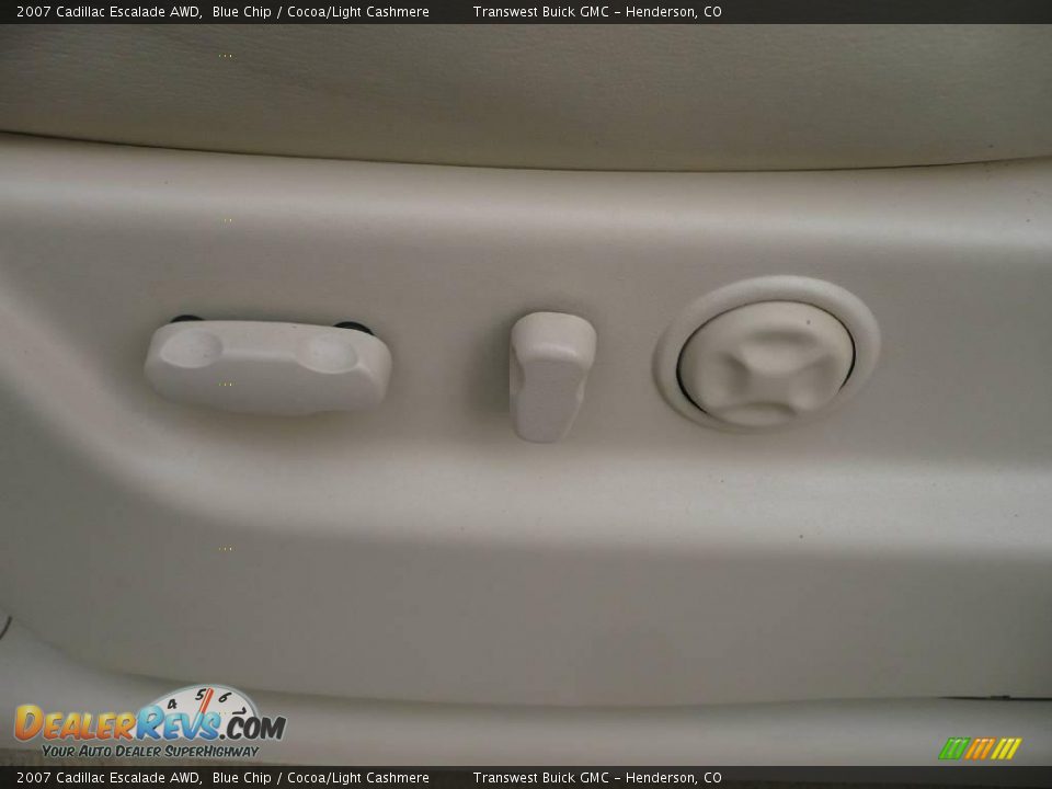 2007 Cadillac Escalade AWD Blue Chip / Cocoa/Light Cashmere Photo #19