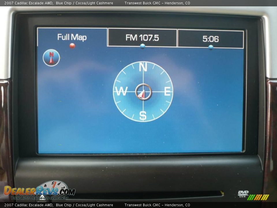 2007 Cadillac Escalade AWD Blue Chip / Cocoa/Light Cashmere Photo #25