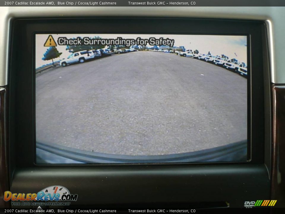 2007 Cadillac Escalade AWD Blue Chip / Cocoa/Light Cashmere Photo #26