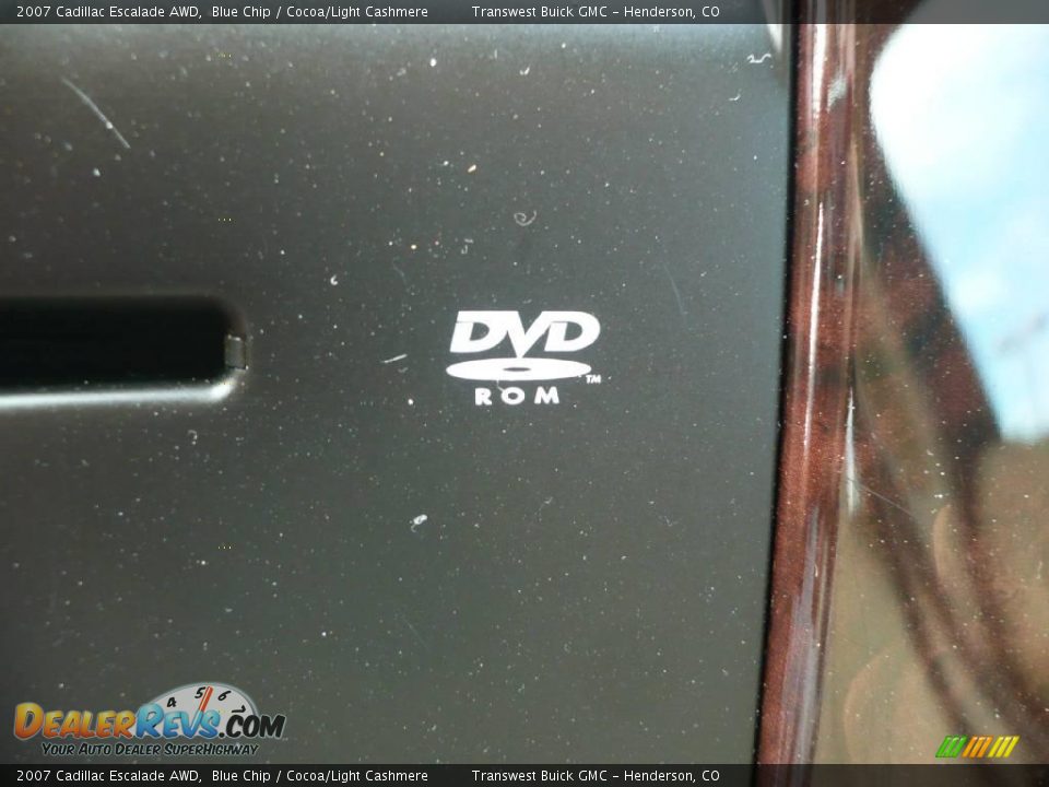 2007 Cadillac Escalade AWD Blue Chip / Cocoa/Light Cashmere Photo #27