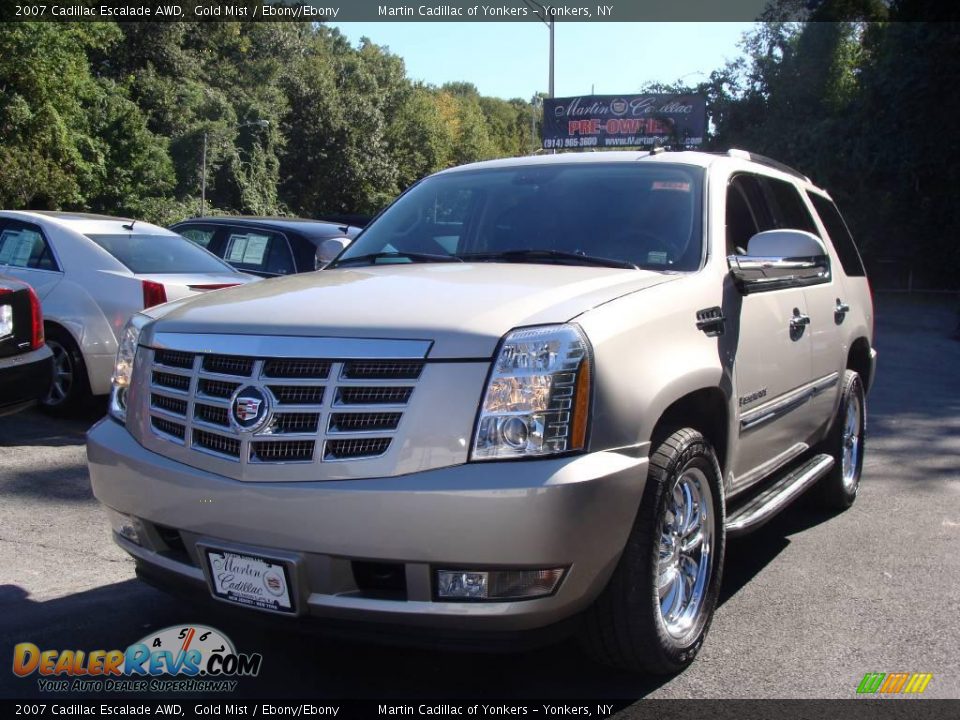 2007 Cadillac Escalade AWD Gold Mist / Ebony/Ebony Photo #1