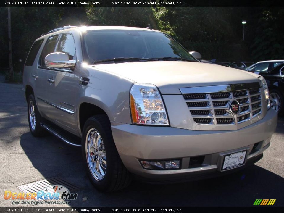 2007 Cadillac Escalade AWD Gold Mist / Ebony/Ebony Photo #3