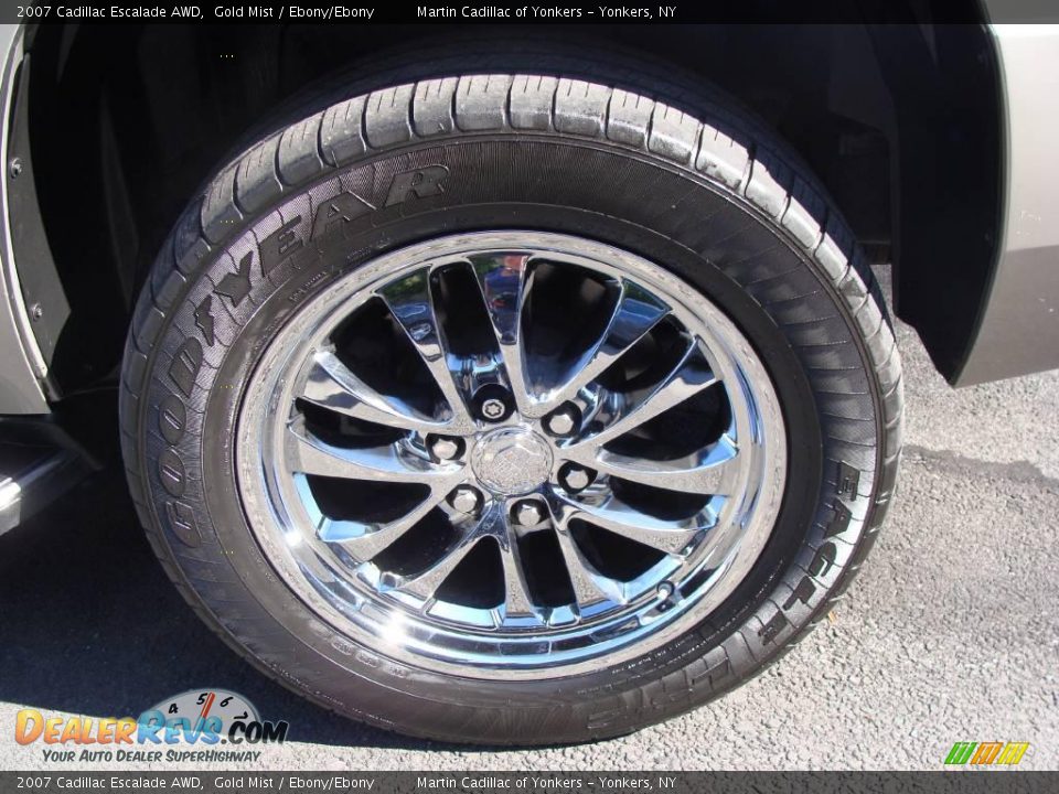 2007 Cadillac Escalade AWD Gold Mist / Ebony/Ebony Photo #7