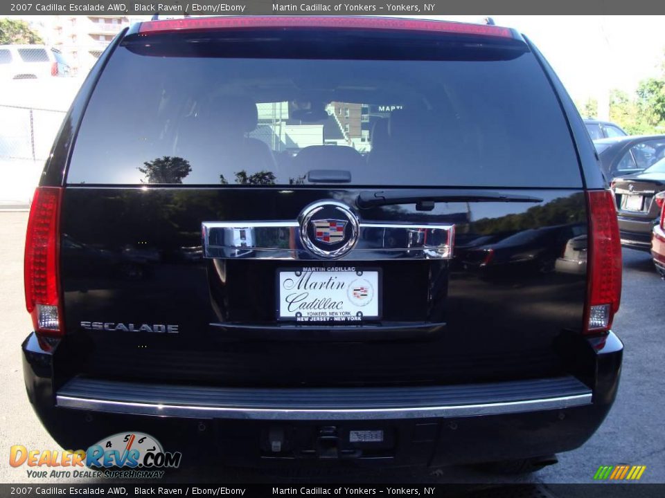 2007 Cadillac Escalade AWD Black Raven / Ebony/Ebony Photo #5