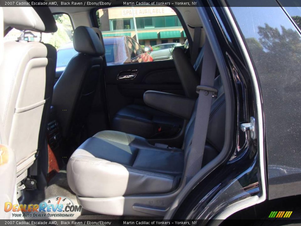 2007 Cadillac Escalade AWD Black Raven / Ebony/Ebony Photo #19