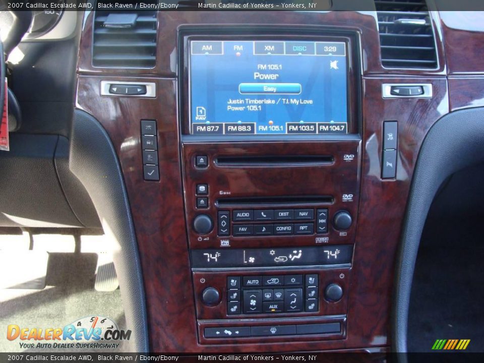 2007 Cadillac Escalade AWD Black Raven / Ebony/Ebony Photo #22