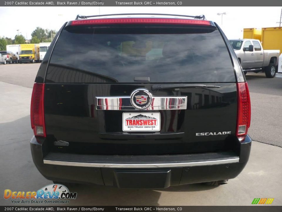 2007 Cadillac Escalade AWD Black Raven / Ebony/Ebony Photo #5