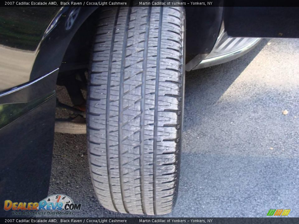 2007 Cadillac Escalade AWD Black Raven / Cocoa/Light Cashmere Photo #8