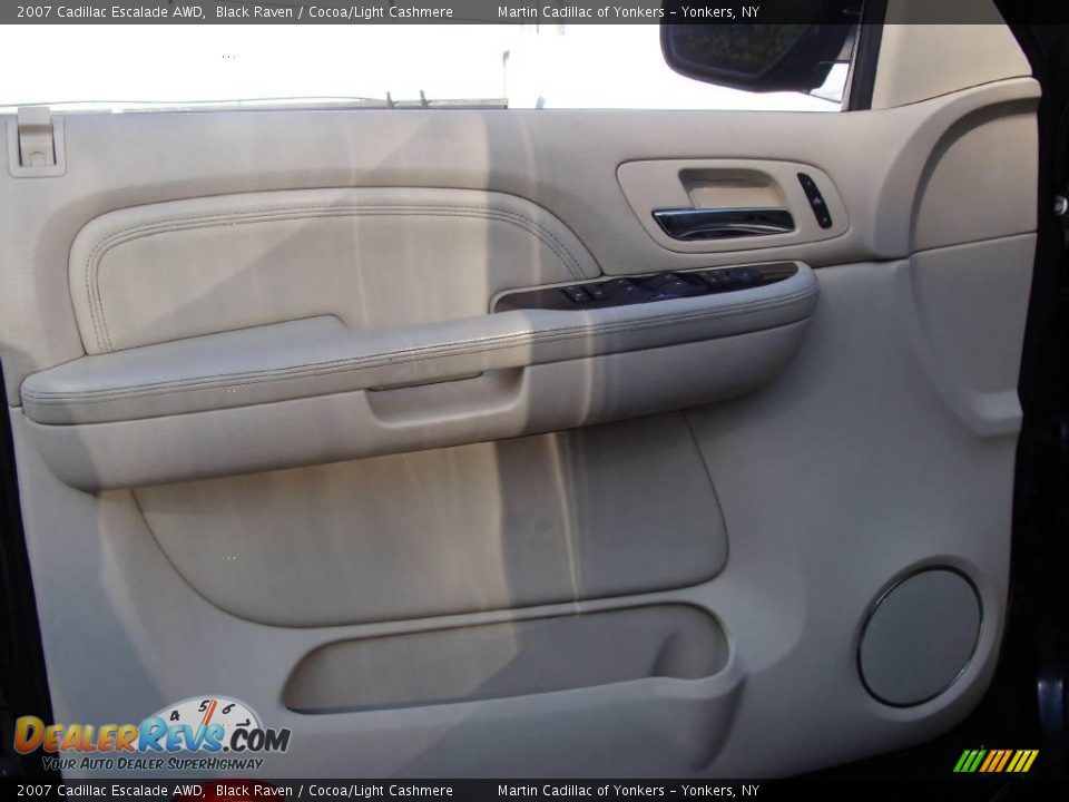 2007 Cadillac Escalade AWD Black Raven / Cocoa/Light Cashmere Photo #9