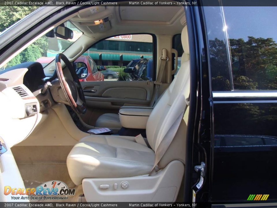 2007 Cadillac Escalade AWD Black Raven / Cocoa/Light Cashmere Photo #10