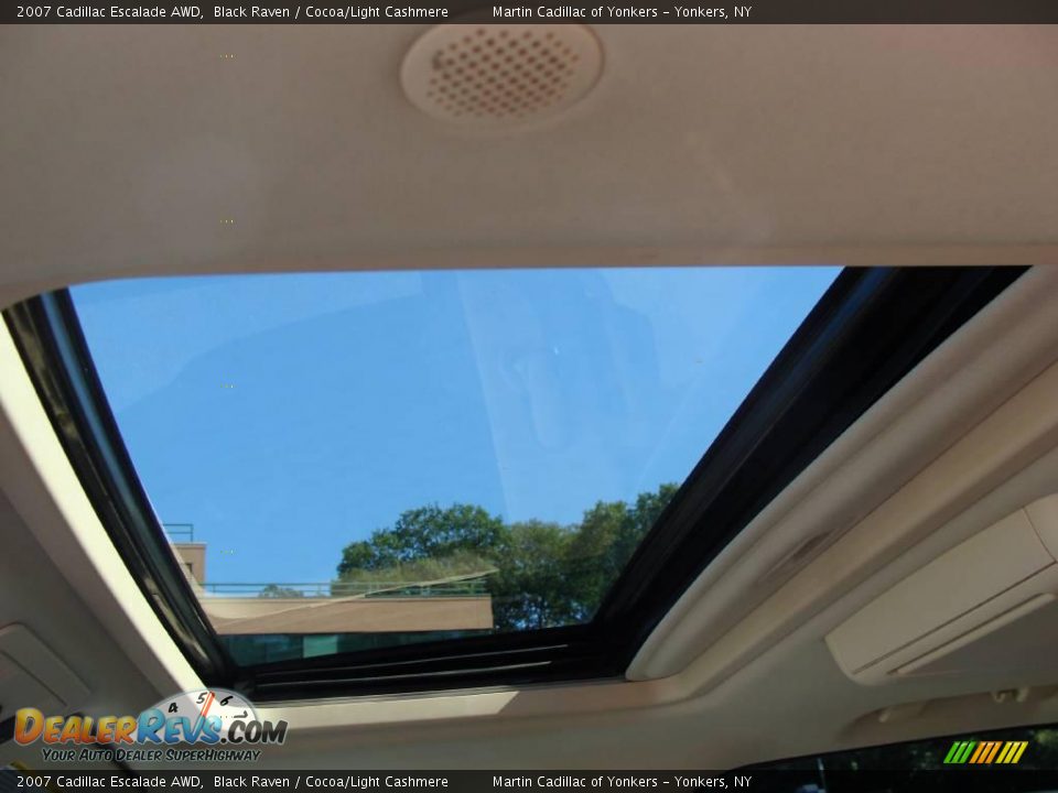 2007 Cadillac Escalade AWD Black Raven / Cocoa/Light Cashmere Photo #12