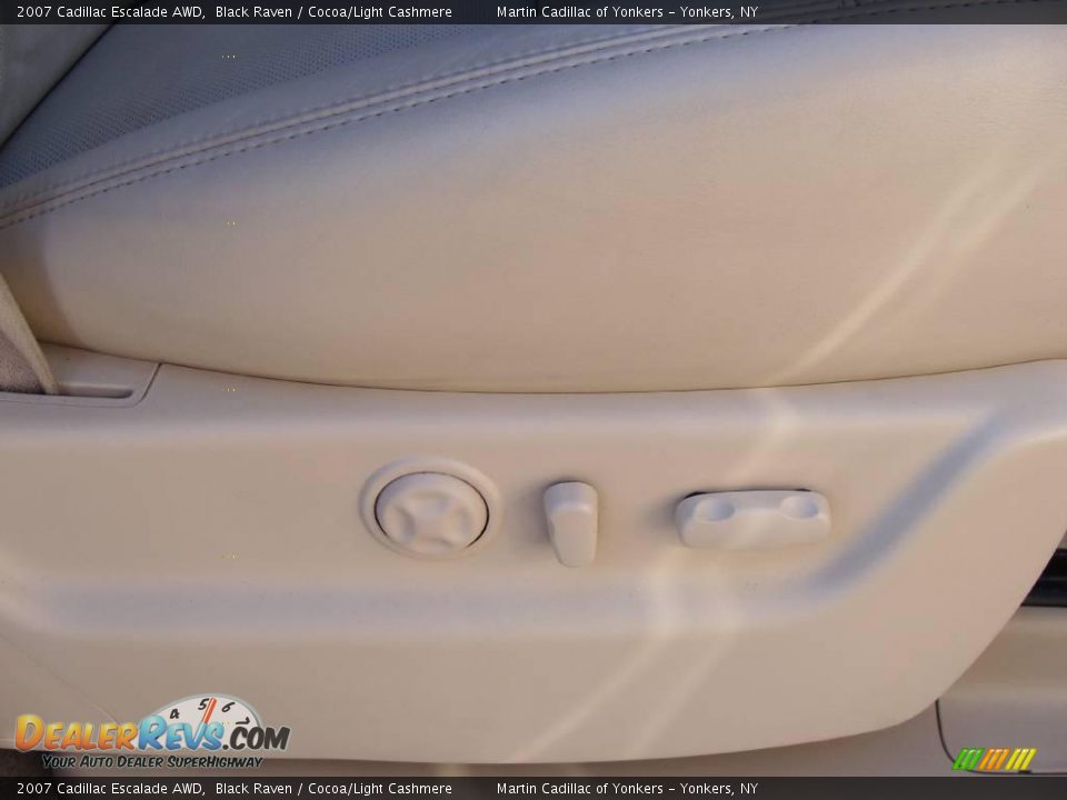 2007 Cadillac Escalade AWD Black Raven / Cocoa/Light Cashmere Photo #14