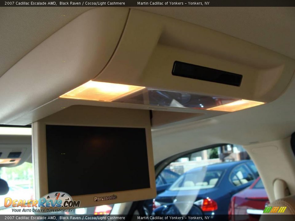 2007 Cadillac Escalade AWD Black Raven / Cocoa/Light Cashmere Photo #18