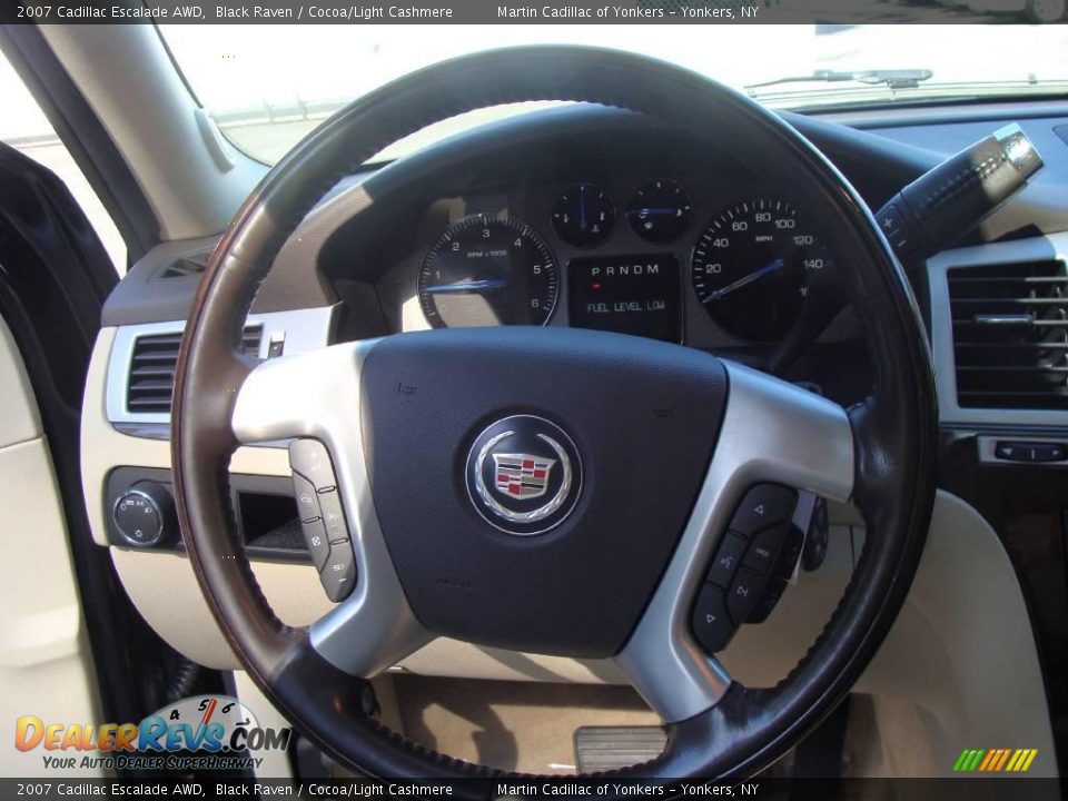 2007 Cadillac Escalade AWD Black Raven / Cocoa/Light Cashmere Photo #20