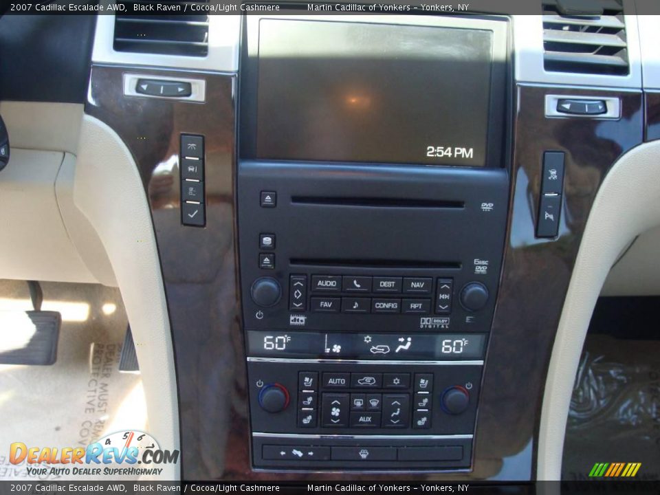 2007 Cadillac Escalade AWD Black Raven / Cocoa/Light Cashmere Photo #21