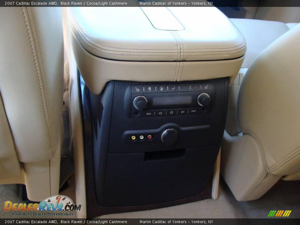 2007 Cadillac Escalade AWD Black Raven / Cocoa/Light Cashmere Photo #22
