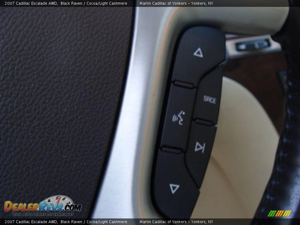 2007 Cadillac Escalade AWD Black Raven / Cocoa/Light Cashmere Photo #24