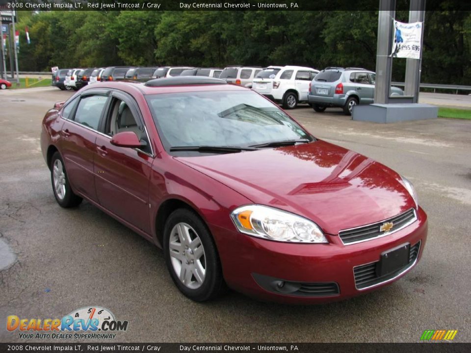 2008 Chevrolet Impala LT Red Jewel Tintcoat / Gray Photo #6