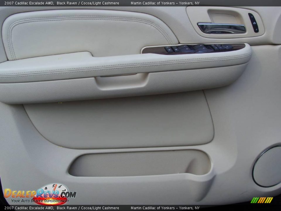 2007 Cadillac Escalade AWD Black Raven / Cocoa/Light Cashmere Photo #9