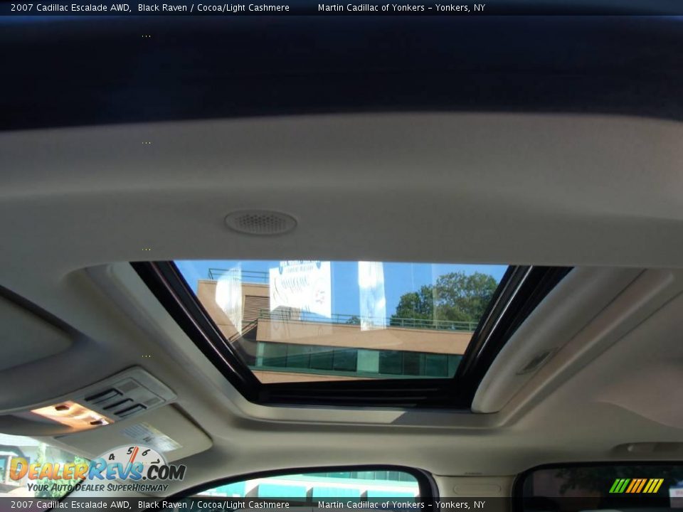 2007 Cadillac Escalade AWD Black Raven / Cocoa/Light Cashmere Photo #13