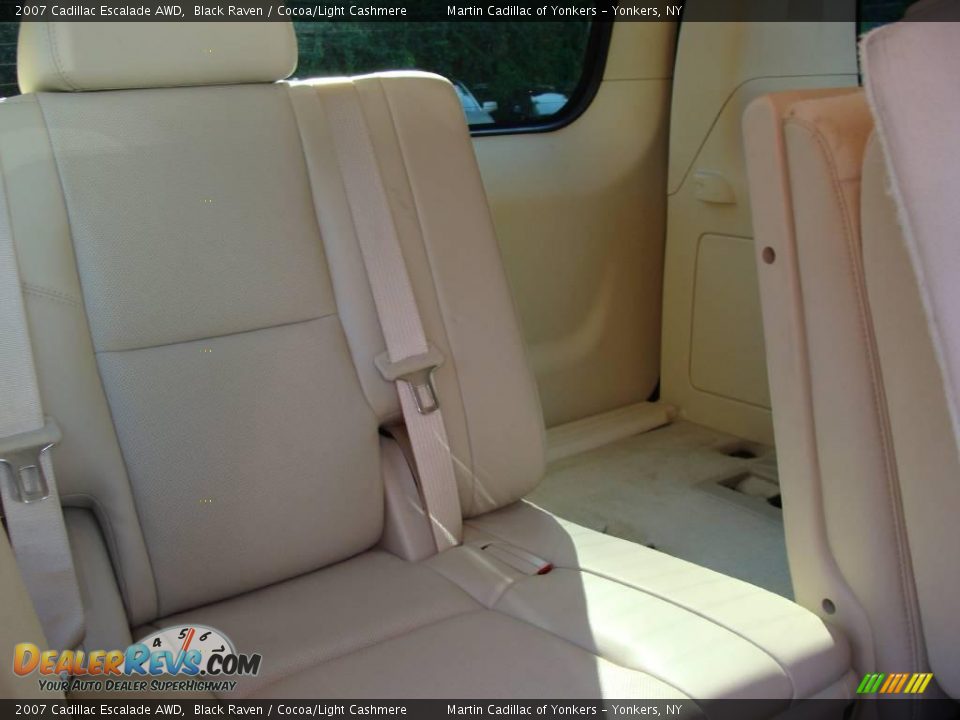 2007 Cadillac Escalade AWD Black Raven / Cocoa/Light Cashmere Photo #16