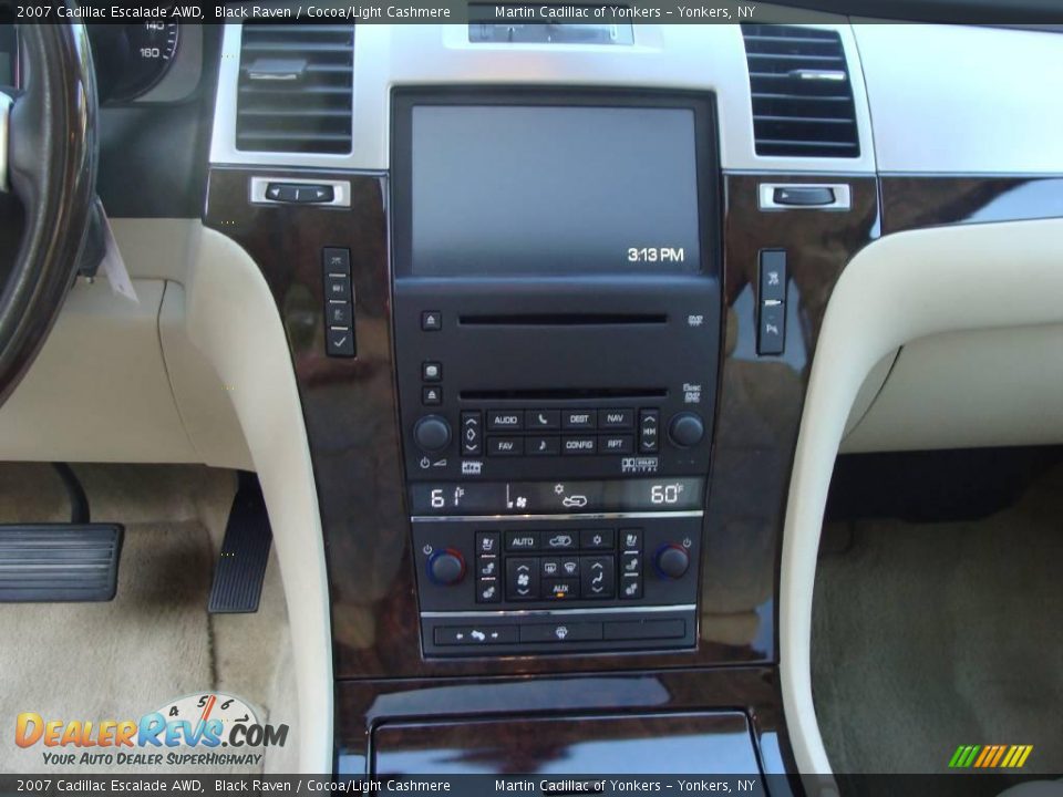 2007 Cadillac Escalade AWD Black Raven / Cocoa/Light Cashmere Photo #21