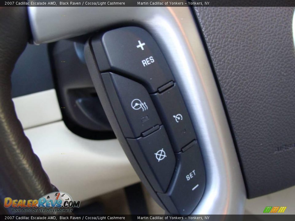 2007 Cadillac Escalade AWD Black Raven / Cocoa/Light Cashmere Photo #23