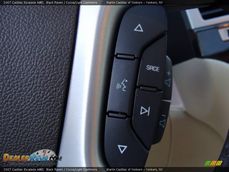 2007 Cadillac Escalade AWD Black Raven / Cocoa/Light Cashmere Photo #24