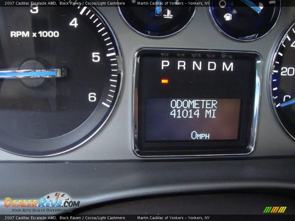 2007 Cadillac Escalade AWD Black Raven / Cocoa/Light Cashmere Photo #25