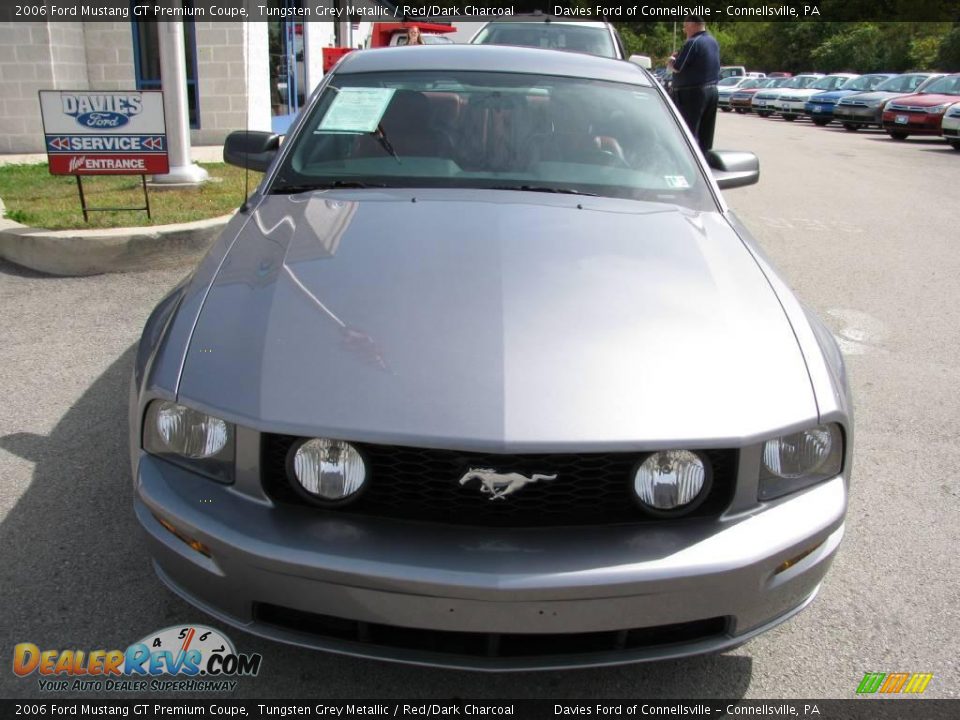 2006 Ford Mustang GT Premium Coupe Tungsten Grey Metallic / Red/Dark Charcoal Photo #4