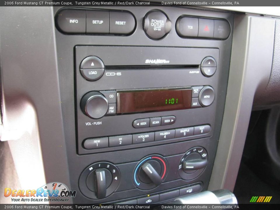 2006 Ford Mustang GT Premium Coupe Tungsten Grey Metallic / Red/Dark Charcoal Photo #11