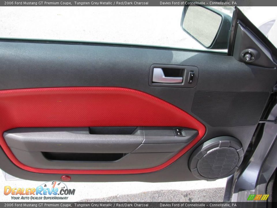 2006 Ford Mustang GT Premium Coupe Tungsten Grey Metallic / Red/Dark Charcoal Photo #12