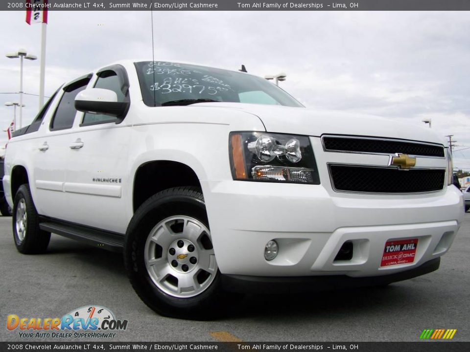 2008 Chevrolet Avalanche LT 4x4 Summit White / Ebony/Light Cashmere Photo #1