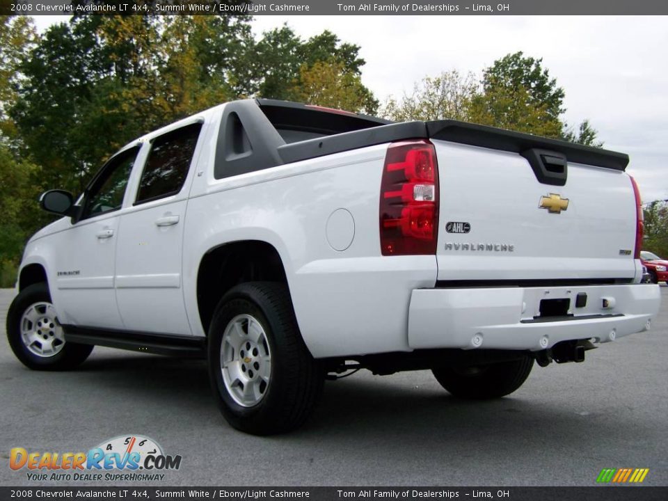 2008 Chevrolet Avalanche LT 4x4 Summit White / Ebony/Light Cashmere Photo #4