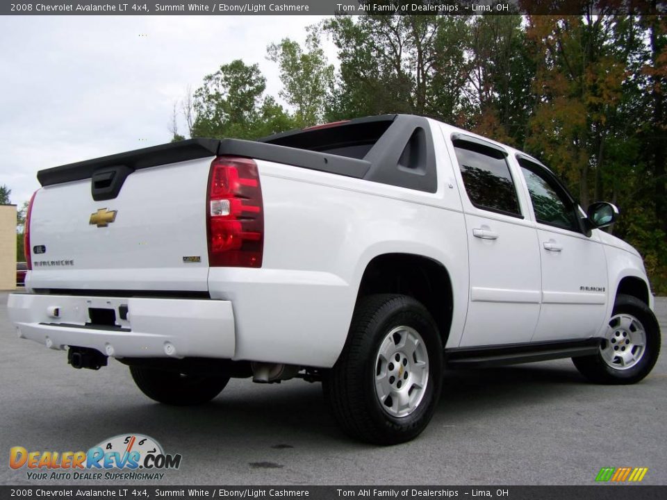 2008 Chevrolet Avalanche LT 4x4 Summit White / Ebony/Light Cashmere Photo #7